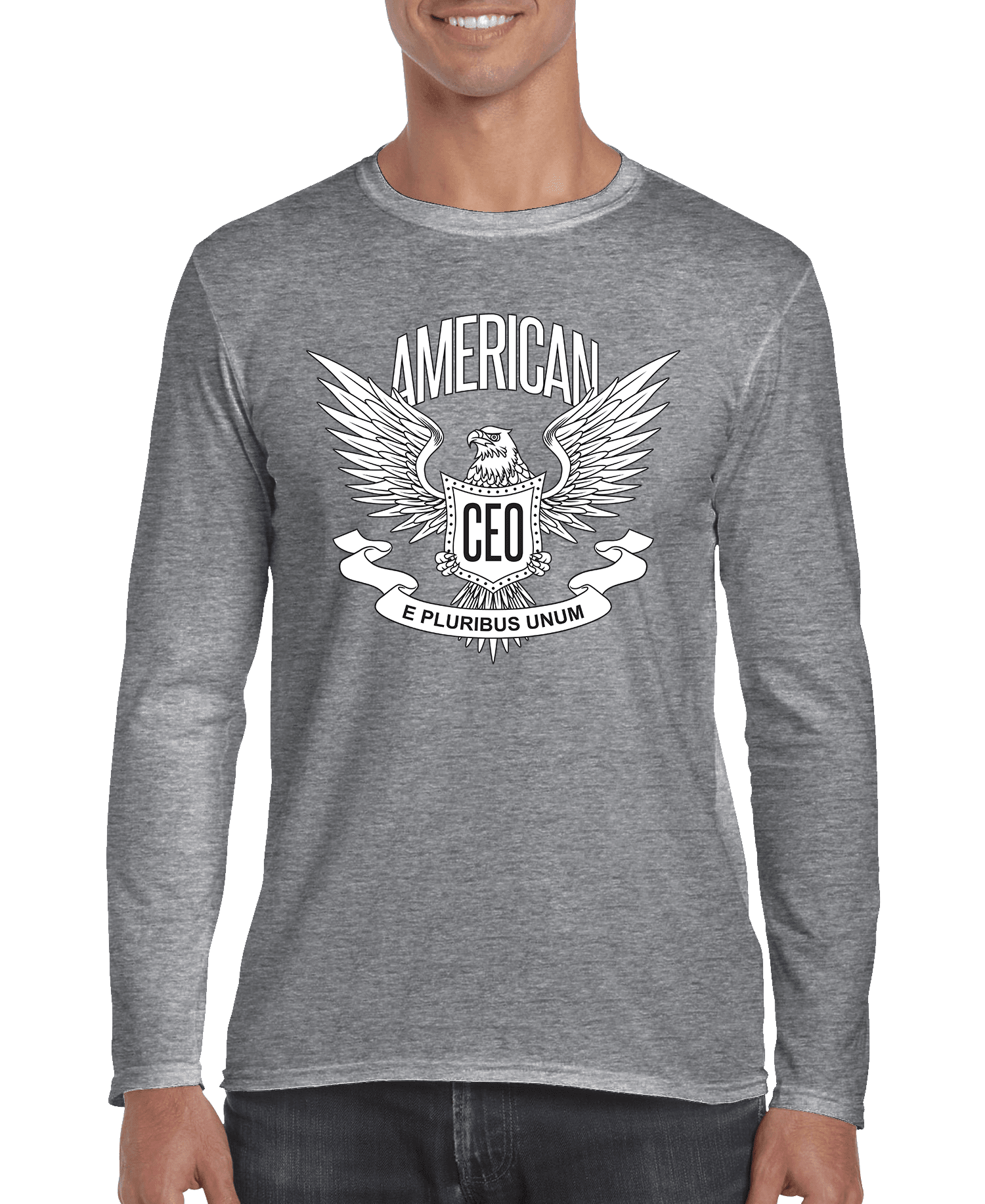 American CEO Patriotic Eagle Men's Long Sleeve Shirt - Bauer USAAmerican CEO Patriotic Eagle Men's Long Sleeve ShirtDC - THE CEO