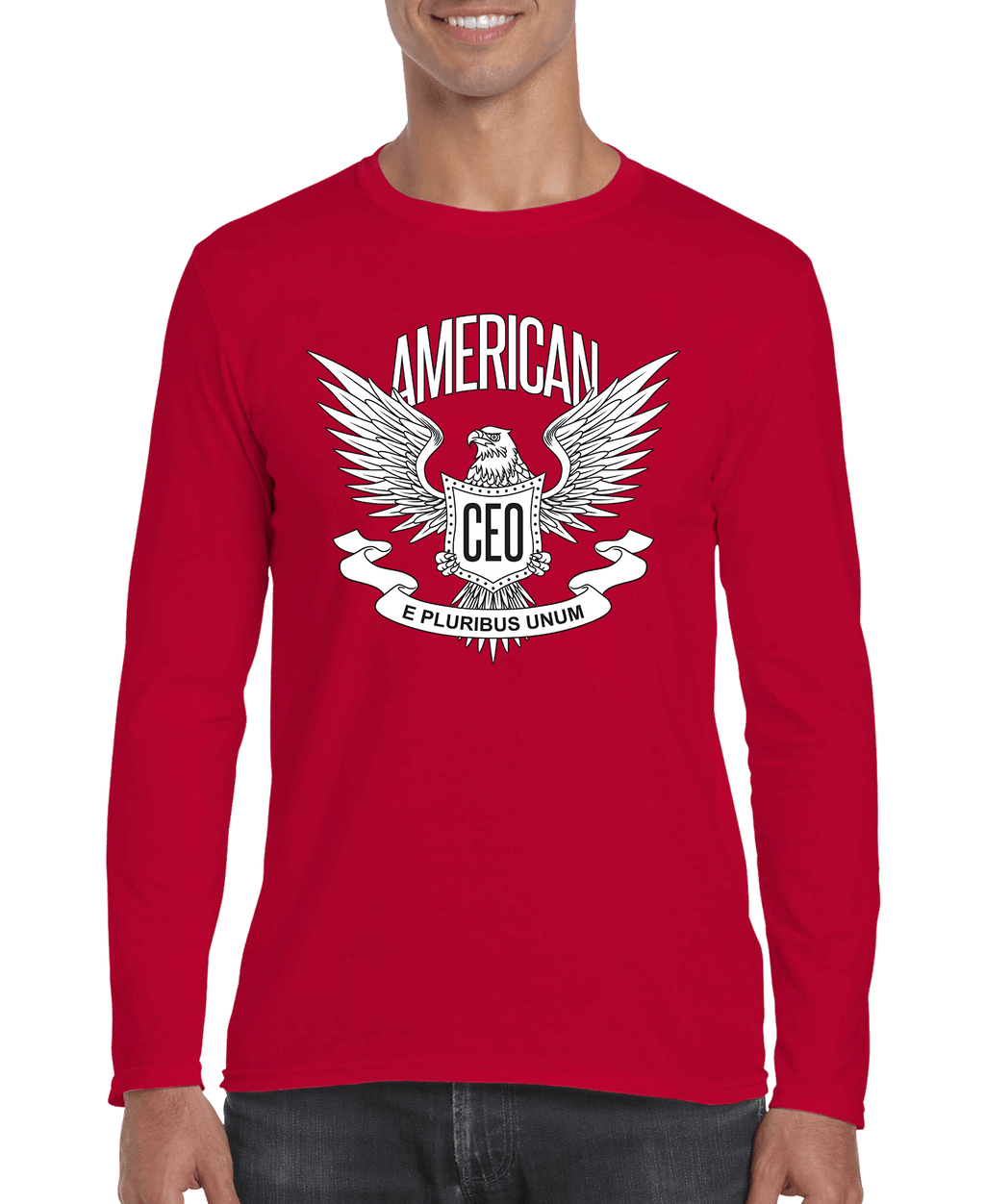 American CEO Patriotic Eagle Men's Long Sleeve Shirt - Bauer USAAmerican CEO Patriotic Eagle Men's Long Sleeve ShirtDC - THE CEO