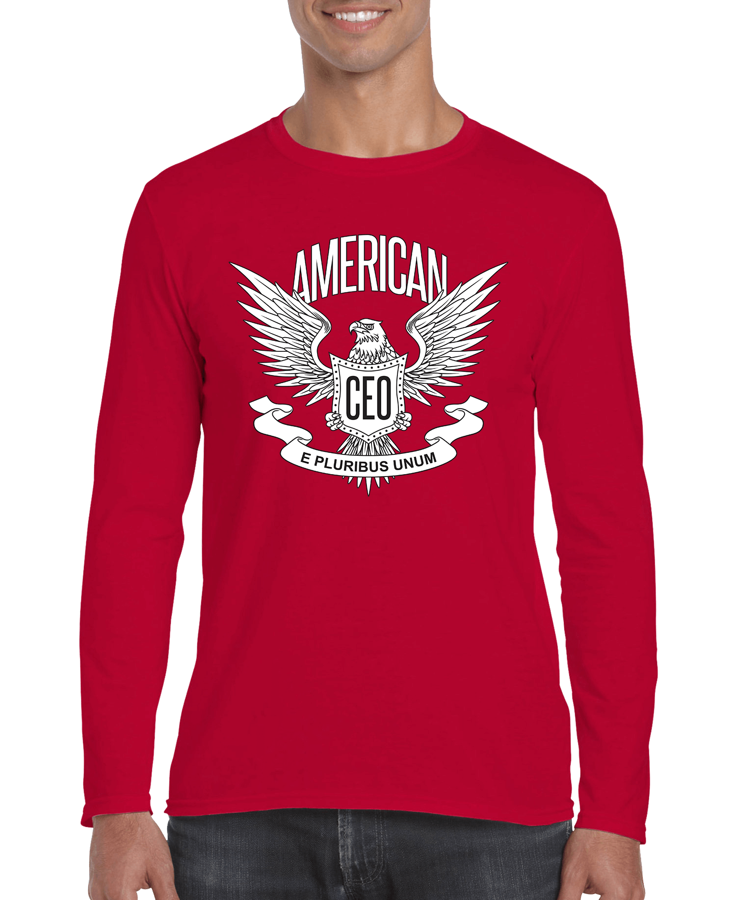 American CEO Patriotic Eagle Men's Long Sleeve Shirt - Bauer USAAmerican CEO Patriotic Eagle Men's Long Sleeve ShirtDC - THE CEO