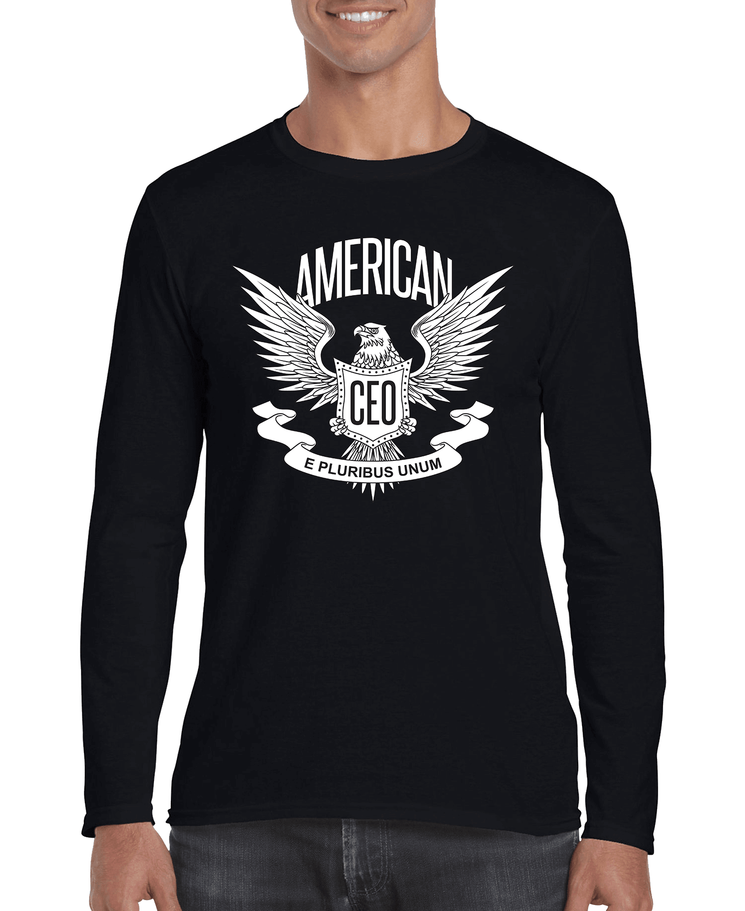 American CEO Patriotic Eagle Men's Long Sleeve Shirt - Bauer USAAmerican CEO Patriotic Eagle Men's Long Sleeve ShirtDC - THE CEO