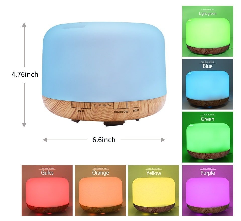 Color Changing Essential Oil Aromatherapy Diffuser With Remote - Bauer USAColor Changing Essential Oil Aromatherapy Diffuser With RemoteDC - THE CEO