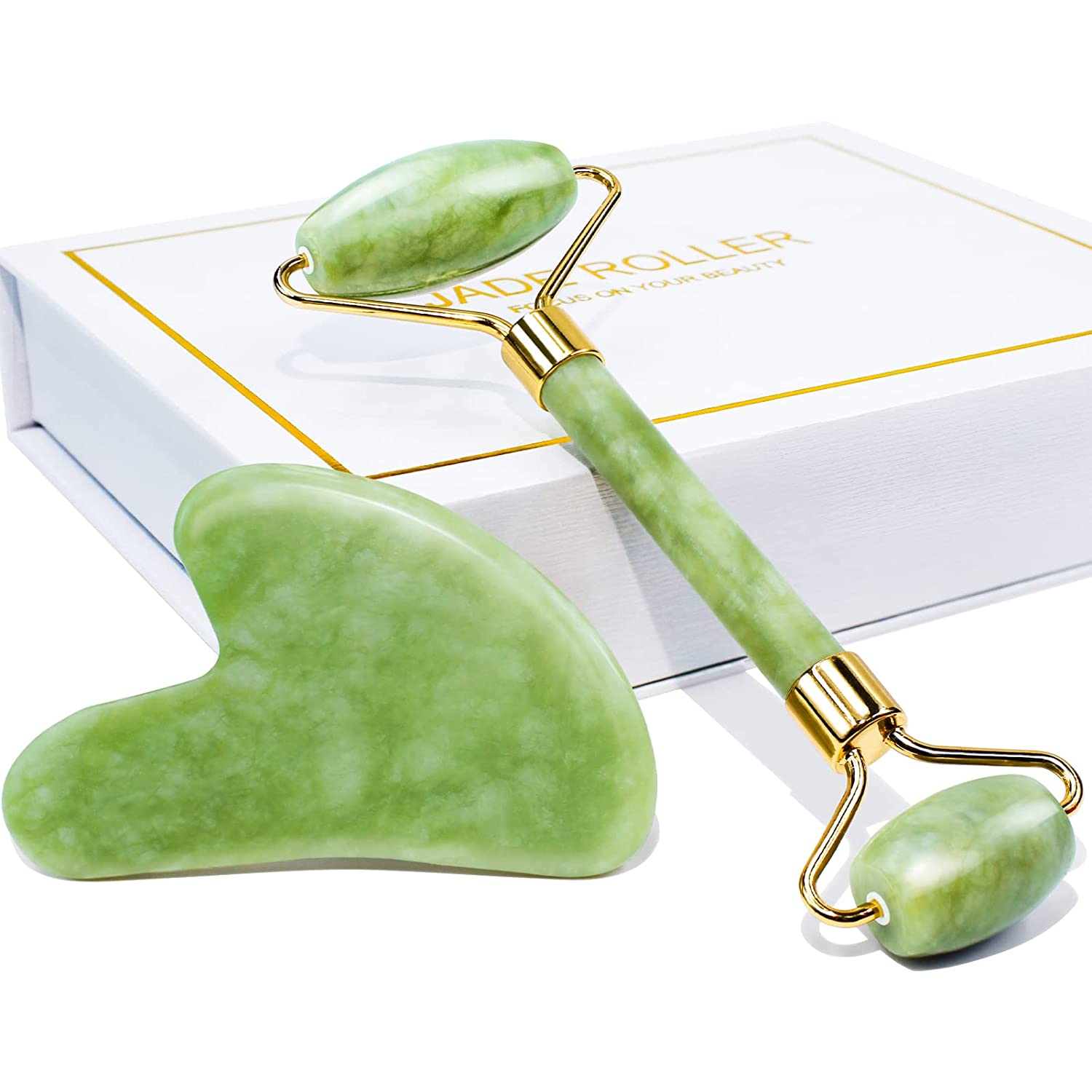 Jade Roller & Gua Sha Gift Box - Bauer USAJade Roller & Gua Sha Gift BoxDC - BeNat