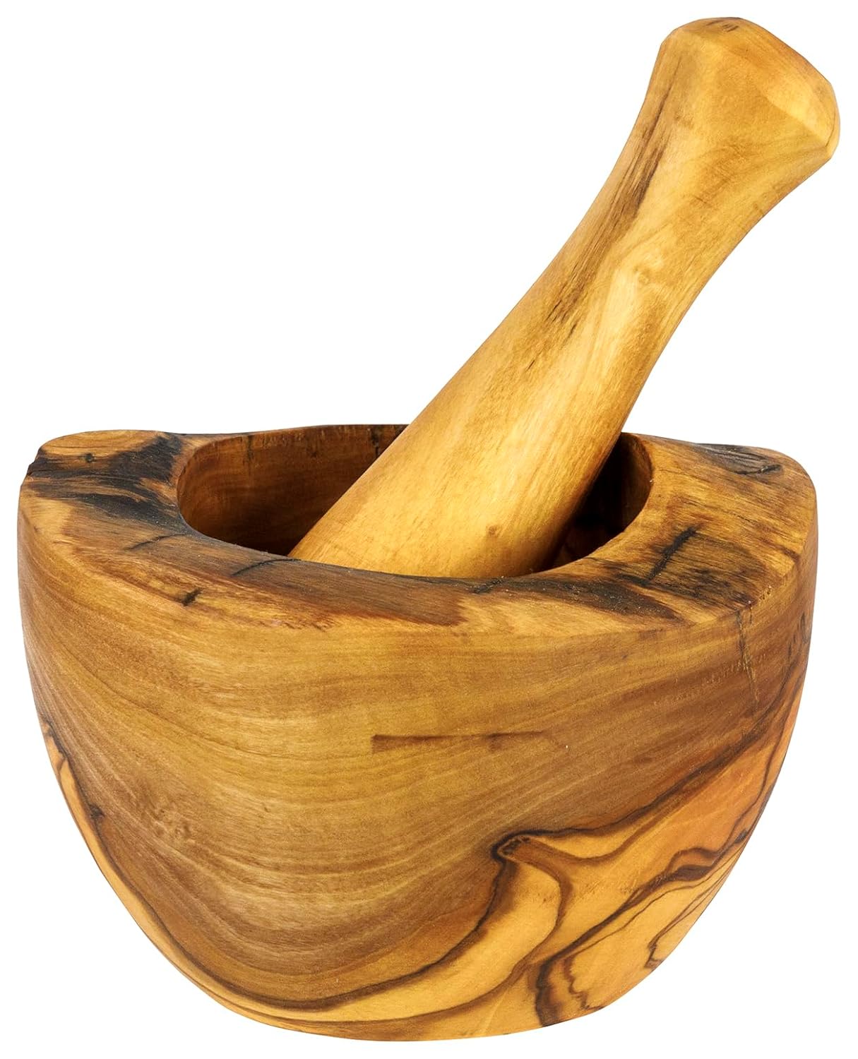 Olive Wood Rustic Mortar and Pestle - Bauer USAOlive Wood Rustic Mortar and PestleDC - Choixe